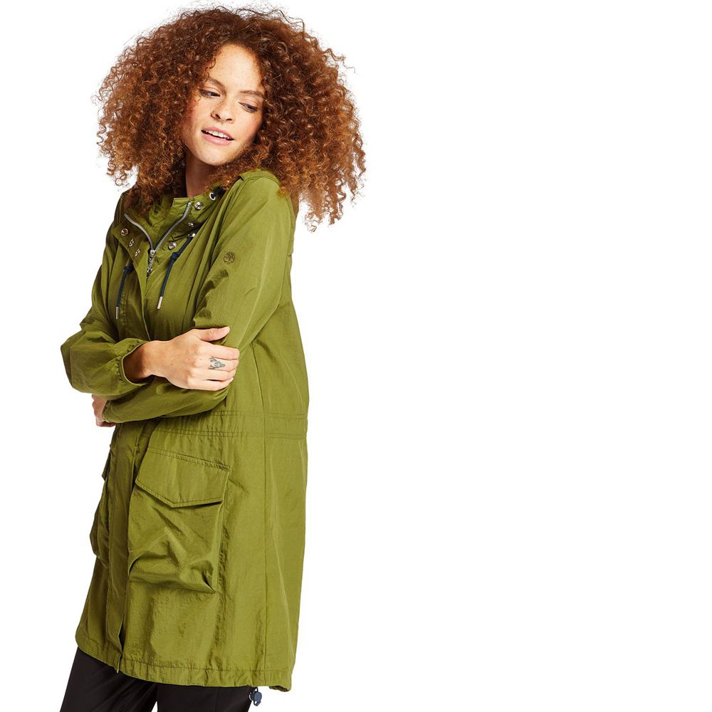 Timberland Womens Parka Lightweight Parka - Olive - India IG5093821